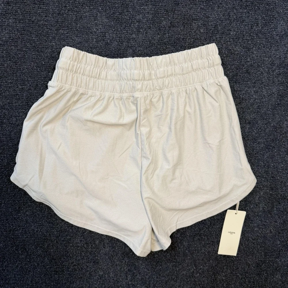 ODODOS Shorts Womens Small Beige Relaxed Fit Stratum Series Athletic Running - Picture 5 of 11